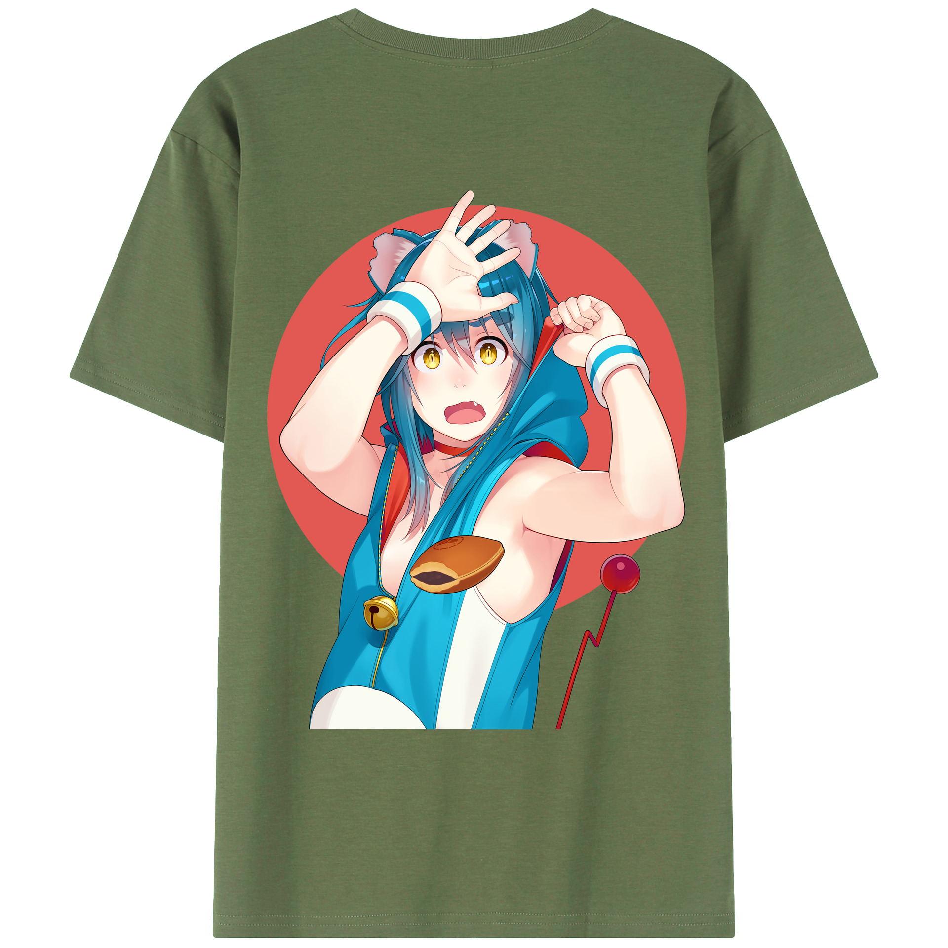 （画像用） ドラえもん Doraemon 綿100％ メンズ半袖Tシャツ（バックプリント） 通気性
